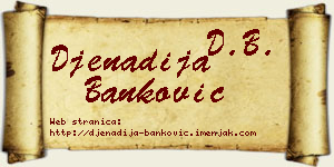 Đenadija Banković vizit kartica